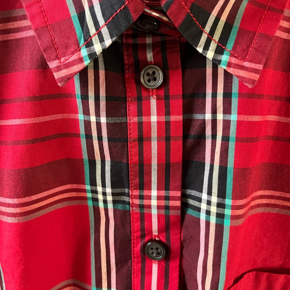 J.Crew Women’s Garcon Classic Shirt Tartan Plaid 100% Organic Cotton Size 4 - Picture 5 of 12